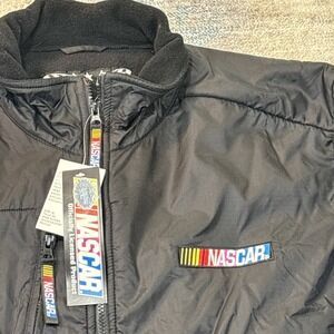 NuWeTag NASCAR ESSEX Full Zip Fleece Jacket Black XL Officially Licensed